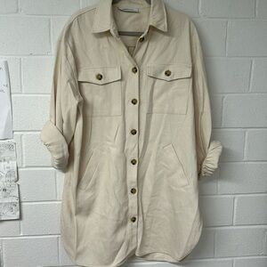 Cream shirt jacket (Shacket) - Minimum